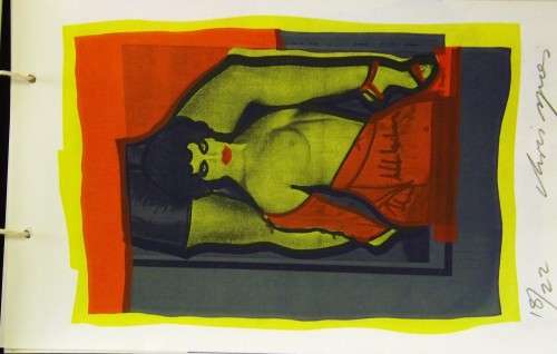 Chris Spies. NUDE DATE WITH HISTORY.15 Hand printed 1970's erotic silkscreens. Signed. edition of 22