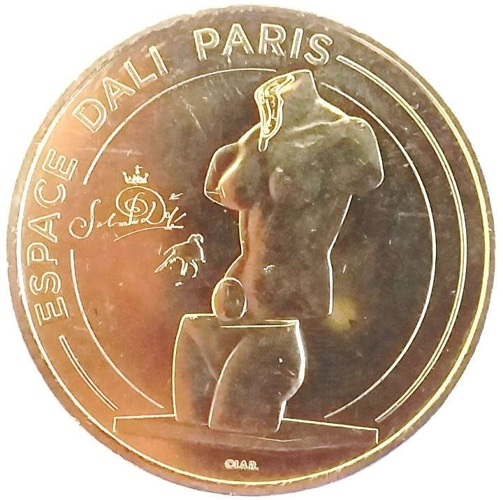 SALVADOR DALI. MEDAL/TOKEN. Brons/metal. Limited edition struck. Signed.