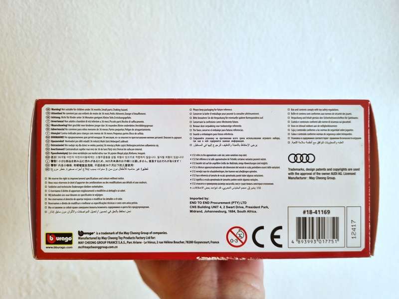 NEW | COLLECTOR ITEM | Bburago Audi RS 5 (2018) Race | Model Car