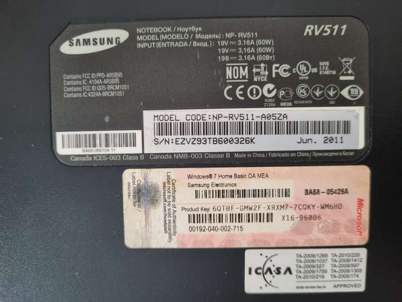 Samsung Notebook RV511 | Intel i3 | READ DESCRIPTION