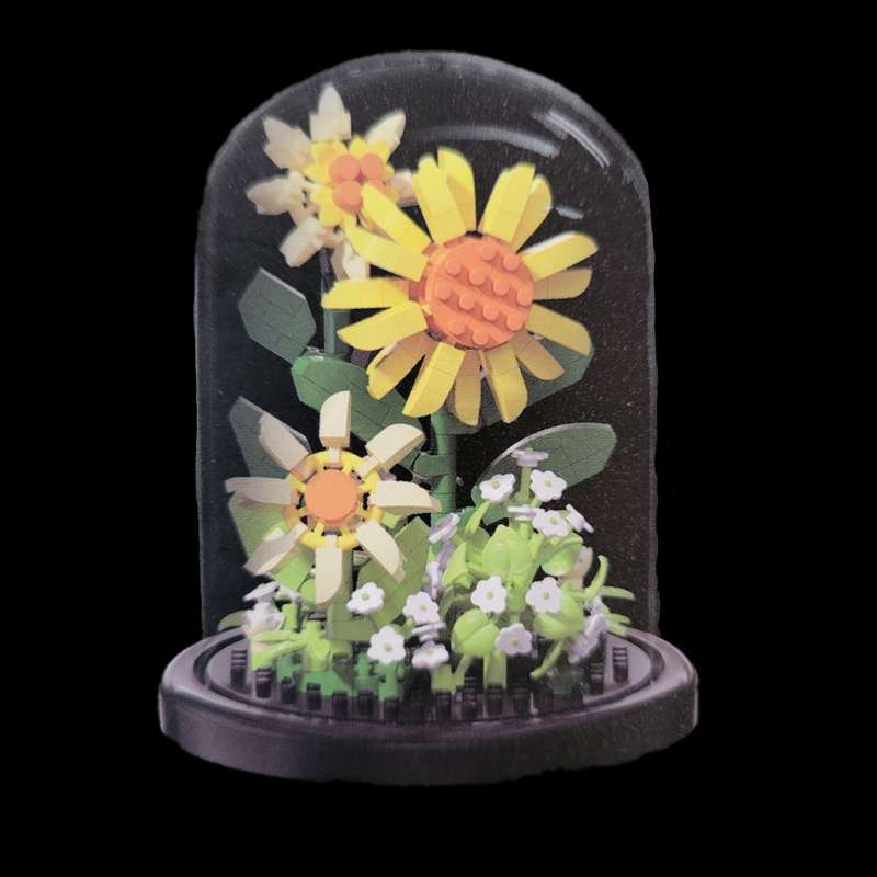 Generic LEGO flower | Mini Sunflowers | With Acrylic Cover