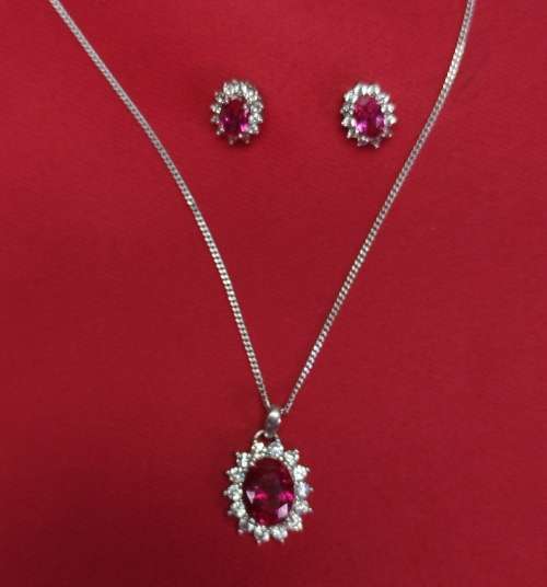 Sterling Silver Necklace & Earrings