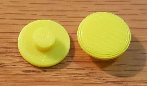EXTRA coloured caps [Yellow pair] for Fidget Spinner Toy