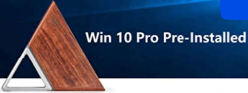 Mini PC - Quad Core Celeron N3450 stylish triangle wood finish