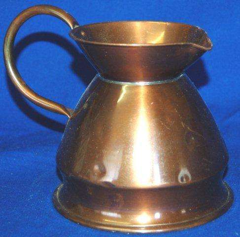 Royal Sable Copper Jug - Base Diameter 130mm Height 120mm