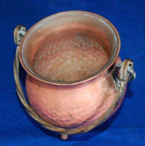 Copper Potjie Pot (95mm High) and Copper Container