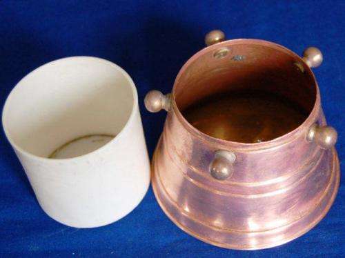 Copper Potjie Pot (95mm High) and Copper Container