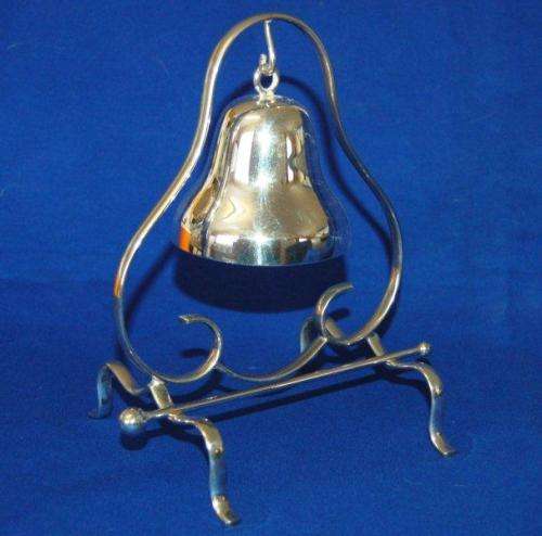 Elegant Silver Plated Gong - Outstanding Tone - Height 195mm