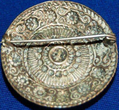 Vintage Turquiose Brooch - Diameter 40mm