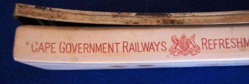 Rare Antique Cape Government Railways China Condiment Dish - C 1874 to 1910 - See description below.