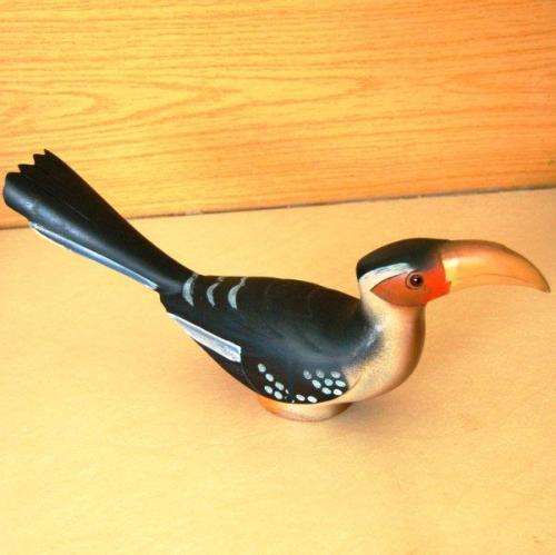 Yellowbilled Hornbill - Hand Carved & Painted by Feathers Gallery - Limited Edition - Length 380mm