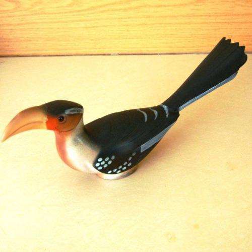 Yellowbilled Hornbill - Hand Carved & Painted by Feathers Gallery - Limited Edition - Length 380mm