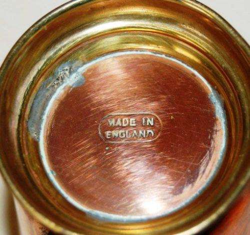 Small Copper and Brass Mug - Height 80mm