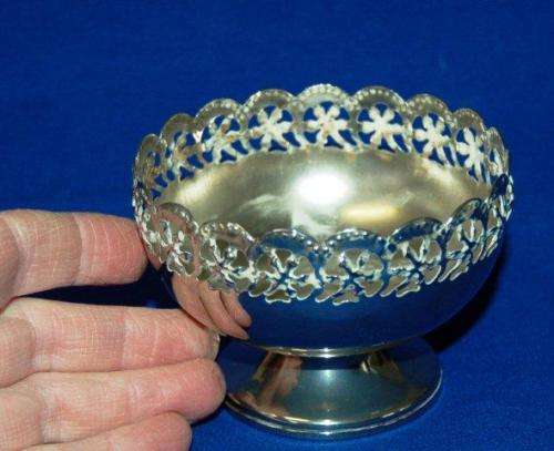 Celtic (Made in England) Silver Plated Condiment/Sweetie Dish, No Inner - Height 70mm Dia 100mm