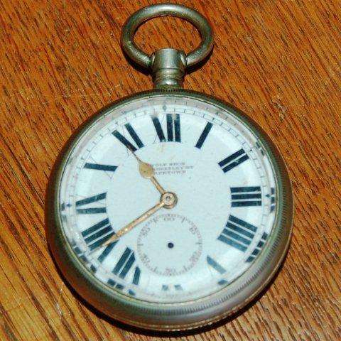 Vintage Wolf Bros. Cape Town Pocket Watch - Diameter 55mm Weight 123grams - NOT WORKING