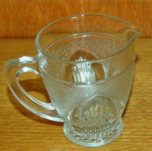 Vintage Glass Milk Jug - Height 95mm