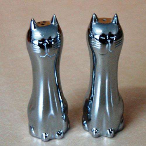 Pro-Chef Cat Salt & Pepper Set (Boxed) Height 95mm