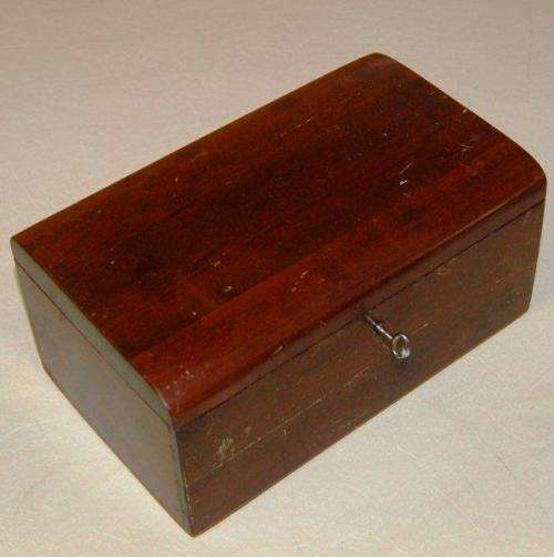 Lockable wooden Trinket Type Box with inner tray - See pics - 215mm X 130mm X 100mm. Key Supplied