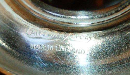 Pair of ANGORA Silver Plated Egg Cups with lamb motif's