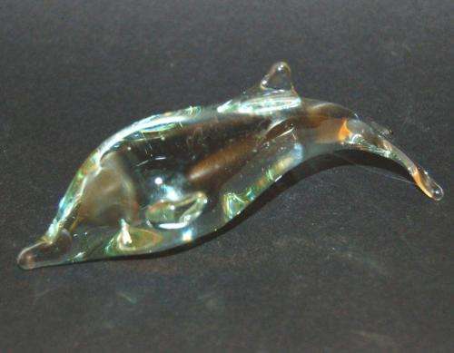 Ngwenya Glass - Whale, Dolphin & Crocodile - Crocodile Length 130mm