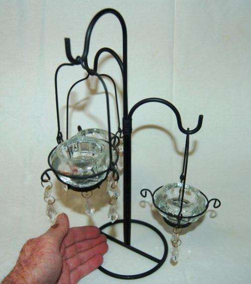 Set of 3 Decorative Tea Light Holders - 3-2- and 1    Tallest is 350mm