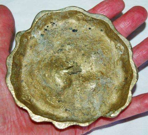 Brass Lion Cub Paw Print Paper Weight - 115mm X 110mm - Weight 420grams