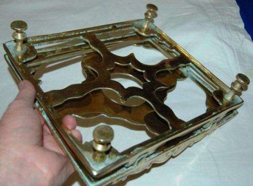 Vintage solid brass adjustable Missal/Bible Stand - Size 280mm X 245mm