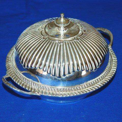 Vintage E.P.N.S. Serving Dish With Lid - Diameter 185mm Depth 45mm