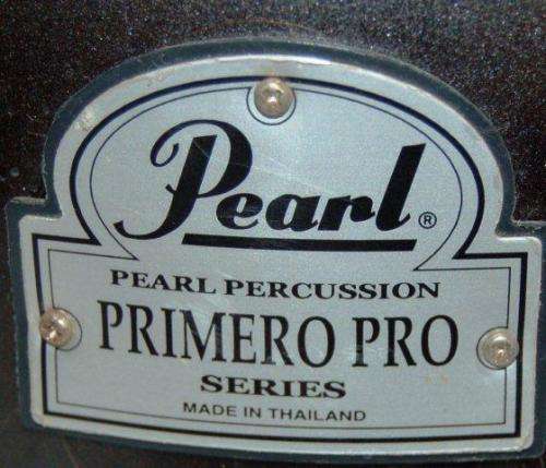 Set Of Pearl Primero Pro Bongo Drums - Largest has a diameter of 255mm