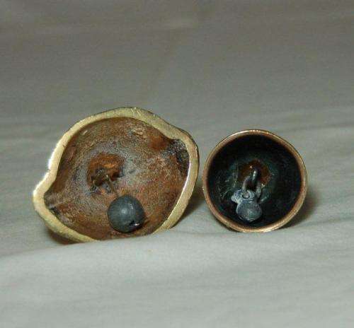 2 Vintage Miniature Lady Bells - Height 55mm - Sold as one lot