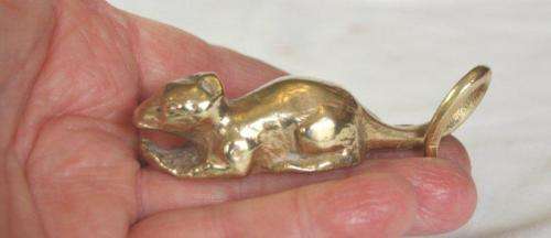 2 Brass Mice and a Rat - Rats Length is 80mm - All sold as one lot.