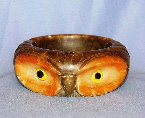 Character " Alabaster " Owl Ashtray