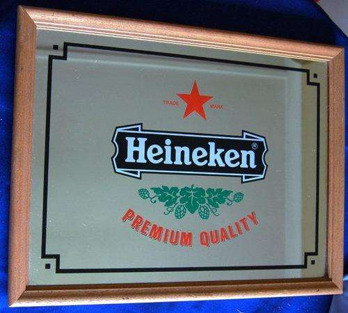 Heineken Bar Mirror - Size 430mm X 330mm
