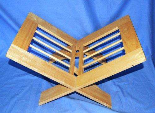 Wooden Folding ( Flat Pack ) Magazine Rack
