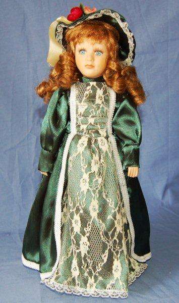 Porcelain Doll on a Stand - Height 410mm
