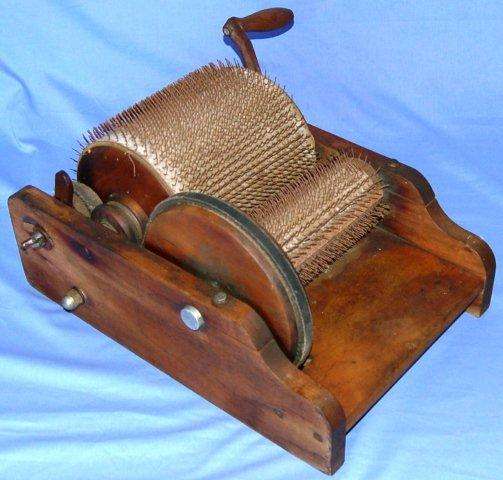 Antique Drum Carder ( Wool Shredder ) Length 420mm Height 220mm