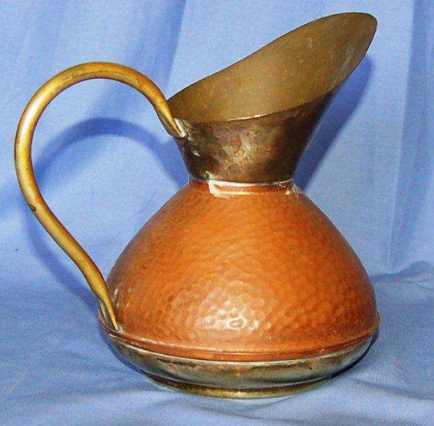 Vintage Copper and Brass Jug - Size 170mm high