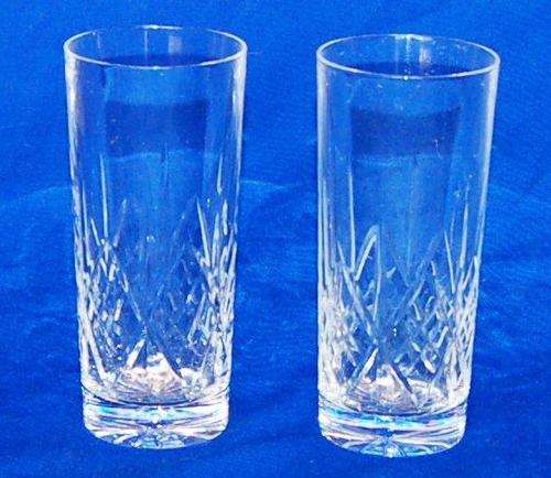 2 lovely Lead Crystal Glasses - Height 145mm