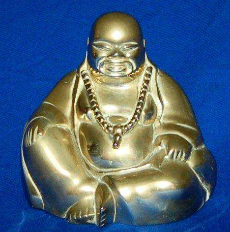 Brass Buddha - Height 130mm Width 140mm