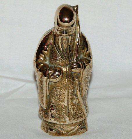 Brass Oriental Wise Man ( Luk ) Wealth, Fame and Success