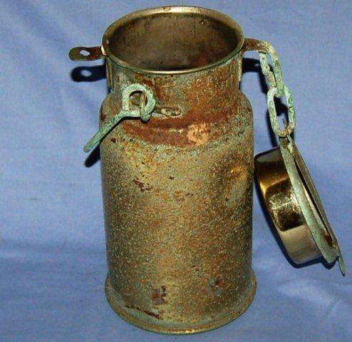 Vintage Milk Can - Height 260mm  Base Diameter 135mm