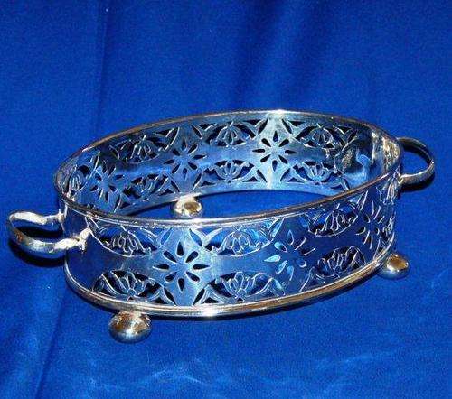 EPNS Oval Dish Holder - 220mm X 160mm