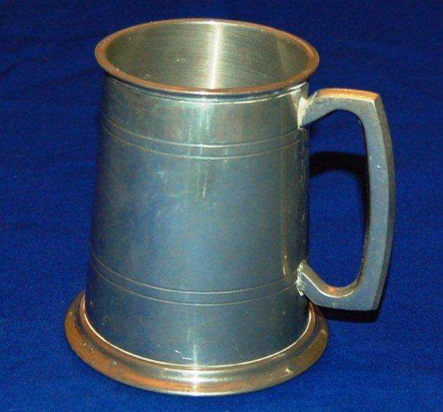 Pewter Beer Mug - Sheffield England - Height 115mm