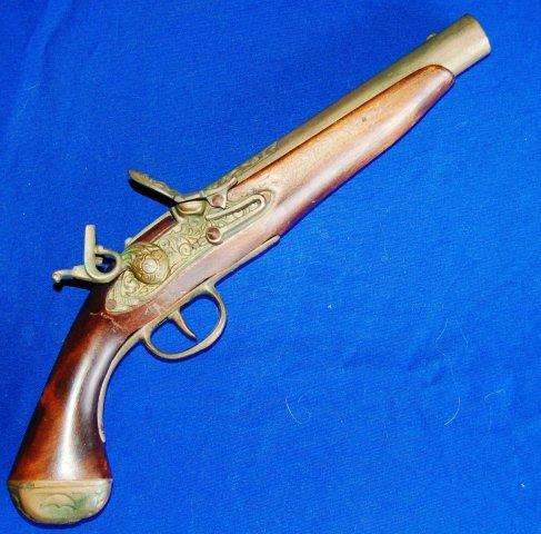 Brass Flintlock Pistol (Replica) Pistol Length 370mm