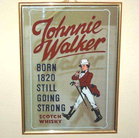 Johnny Walker Bar Mirror - 380mm X 280mm