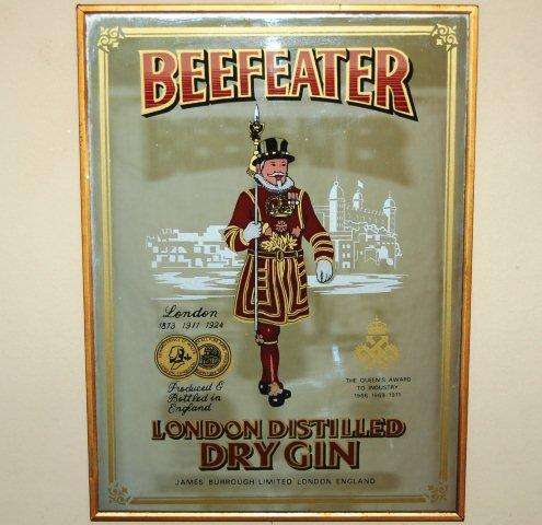 Beefeater Dry Gin Bar Mirror - 380mm X 280mm