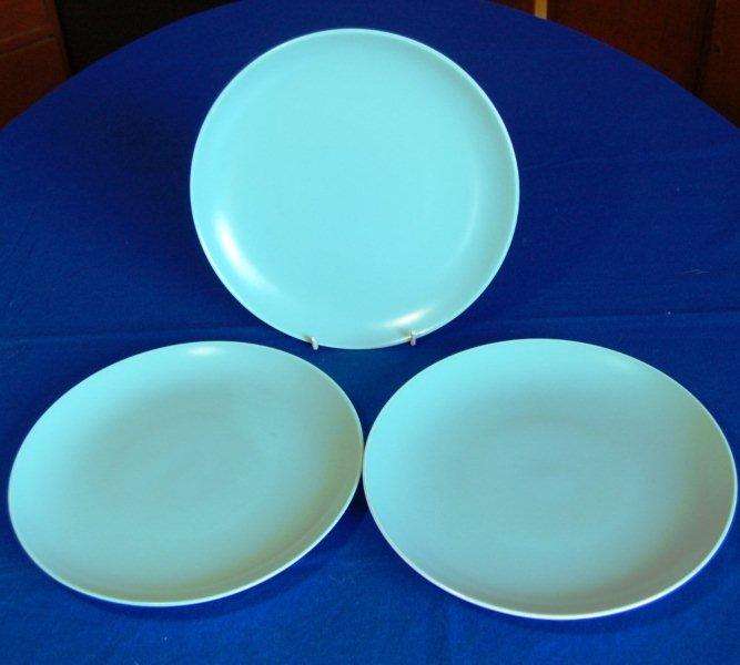 Set of 3 Poole Dinner Plates - Diameter 250mm - Stand NOT Included