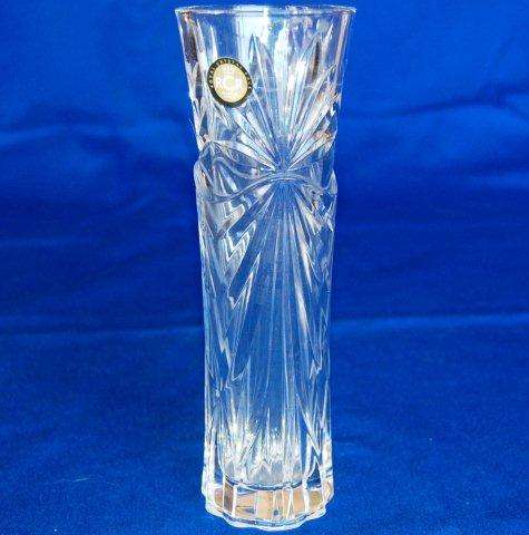 Elegant Royal Crystal Rock Vase  ( RCR ) Italy. Height 190mm