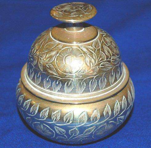 Unusual Vintage Brass Claw Bell - Height 75mm Diameter 65mm