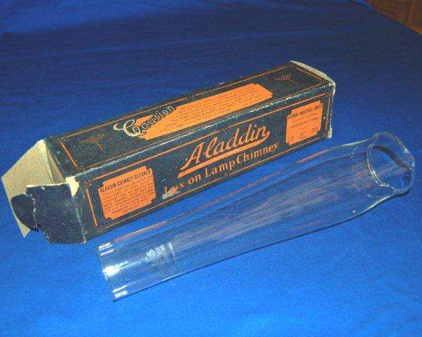Chimney for ALADDIN LOX-ON No. 12 Lamp -Base 70mm Height 315mm - Made in England